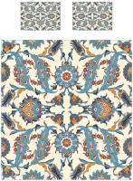 Набор текстиля для спальни Ambesonne Перо Жар-Птицы 220x235 / bcsl_59252 - 