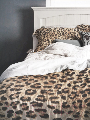 Комплект постельного белья Ambesonne Леопардовое окружение / bls_3750_euro