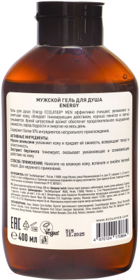 Изображение товара Гель для душа Ecolatier Мужской Energy (400мл)