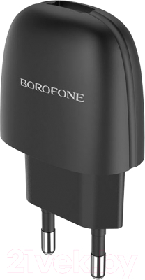 Адаптер питания сетевой Borofone BA49A 1USB (черный)