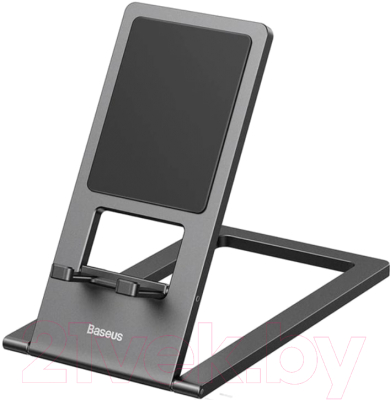 Держатель для смартфонов Baseus Foldable Metal Desktop Holder / LUKP000013 (серый)