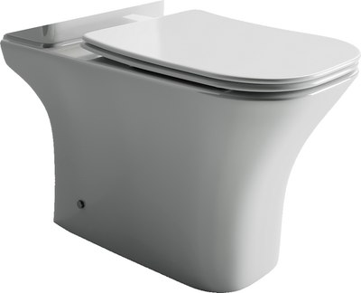 Чаша унитаза напольного Ceramica Nova Alfa CN9002-B (с сиденьем) -