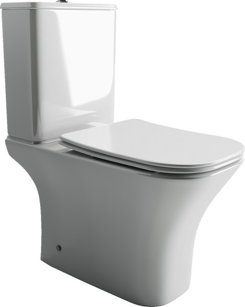 Чаша унитаза напольного Ceramica Nova Alfa CN9002-B (с сиденьем)