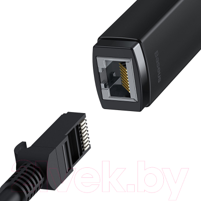 Сетевой адаптер Baseus Lite Series Ethernet Adapter Type-C to RJ45 LAN Port /WKQX000201 (черный)