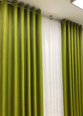Изображение товара Комплект штор Модный текстиль 03L / 112MT391020 (250x210, 2шт, лайм)