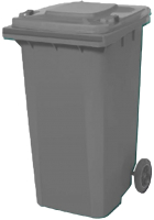 Контейнер для мусора Nemkar CTK 3003G (120л, серый) - 