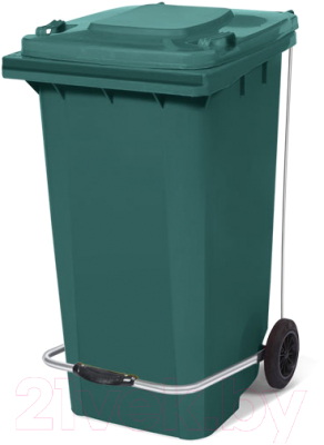 Контейнер для мусора Nemkar CTK 3007 (240л, с педалью, зеленый)