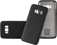 Чехол-накладка Case Deep Matte v.2 для Galaxy S8 Plus (черный матовый) - 