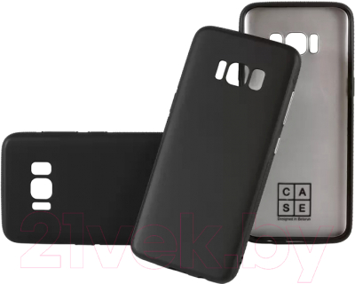 Чехол-накладка Case Deep Matte v.2 для Galaxy S8 Plus (черный матовый)