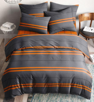 Комплект постельного белья Ночь нежна Royal Оранж Евро 70x70 (2) книжка / 70726-1+10366-1  - 