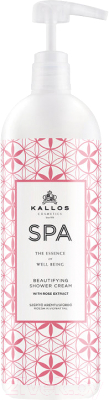 Гель для душа Kallos SPA С экстрактом розы (1л)