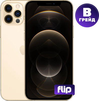 Смартфон восстановленный Apple iPhone 12 Pro 256GB Flip Грейд B (золото) - 