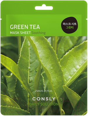Маска для лица тканевая Consly Daily Solution Green Tea Mask Sheet (25мл)