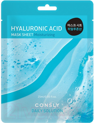 Маска для лица тканевая Consly Daily Solution Hyaluronic Acid Mask Sheet (25мл)