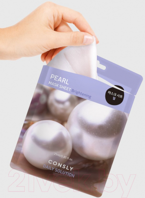 Маска для лица тканевая Consly Daily Solution Pearl Mask Sheet (25мл)