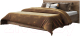 Двуспальная кровать Мебель-КМК 1600 Эстель 0738.1-02 (дуб канзас) - 