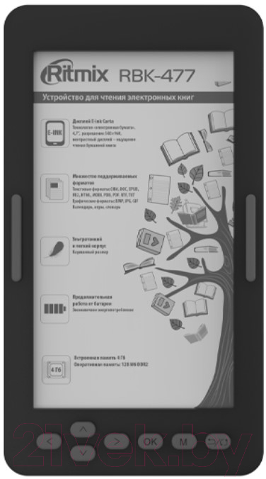 Электронная книга Ritmix RBK-477