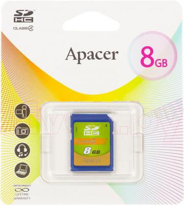 Карта памяти Apacer SDHC (Class 4) 8GB (AP8GSDHC4-R) - общий вид