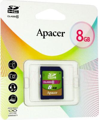 Карта памяти Apacer SDHC (Class 10) 8GB (AP8GSDHC10-R) - общий вид