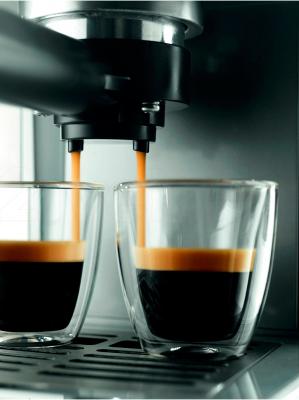 Кофеварка эспрессо Philips Poemia HD8327/99 - одновременное приготовление 2 чашек