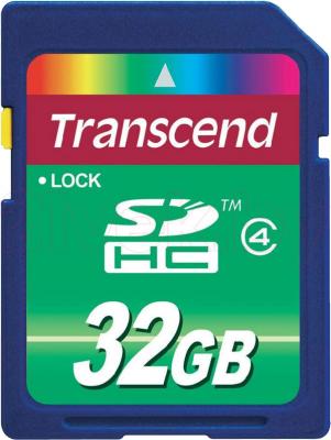Карта памяти Transcend SDHC Class 4 32 Gb (TS32GSDHC4) - общий вид