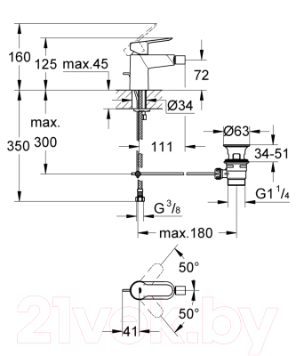 Смеситель GROHE BauEdge 23331000