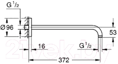 Душевой кронштейн GROHE Rainshower 28982000