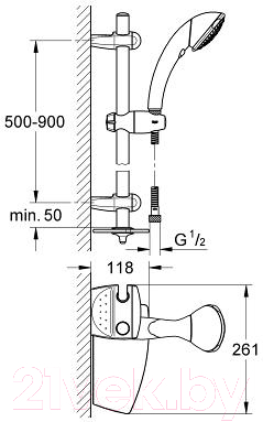 Душевой гарнитур GROHE Movario III 28575000