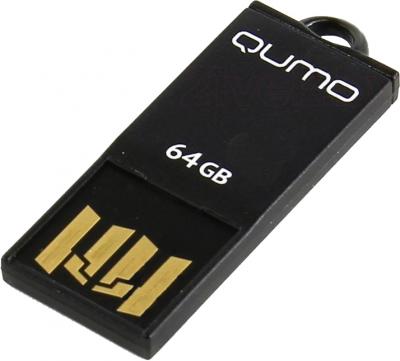 Usb flash накопитель Qumo Sticker 64GB (Black) - общий вид