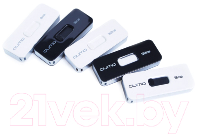 Usb flash накопитель Qumo Slider 01 32GB (White)