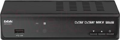 Тюнер цифрового телевидения BBK SMP242HDT2 (темно-серый) - общий вид