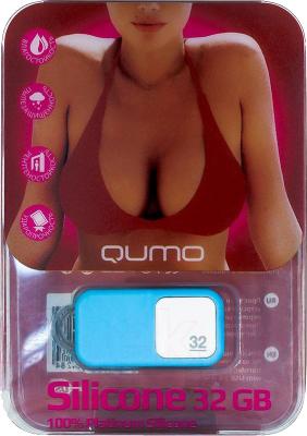 Usb flash накопитель Qumo Silicone 32GB (Blue) - упаковка