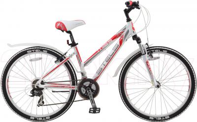 Велосипед STELS Miss 6100 (White-Red-Black) - общий вид