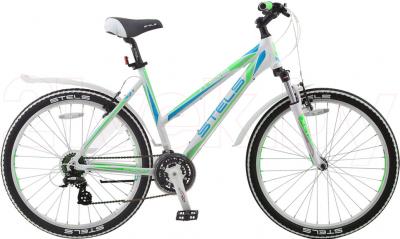 Велосипед STELS Miss 6500 (17.5, White-Green) - общий вид