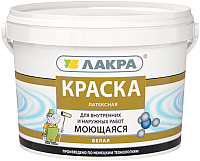 

Краска Лакра, Латексная интерьерная моющаяся