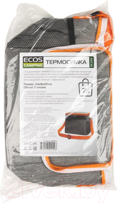 Термосумка ECOS PC2212 / 104572 (серый/оранжевый)