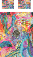Набор текстиля для спальни Ambesonne Цветная абстракция 160x220 / bcsl_31663 - 