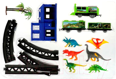 Железная дорога игрушечная Играем вместе Парк динозавров / ZY922169-R