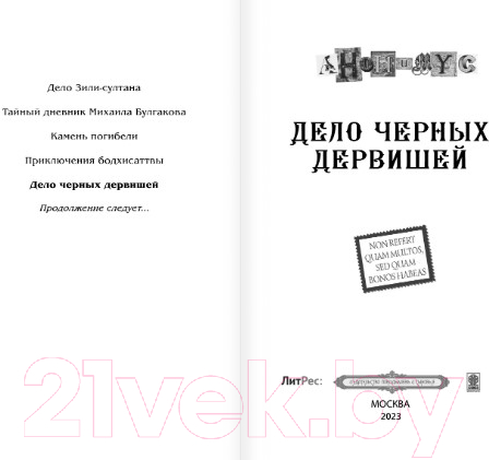 Художественная книга АСТ Дело Черных дервишей (Анонимус) — фото 2