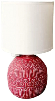 Прикроватная лампа Лючия 651 Тюльпаны (красное вино/белый) - 