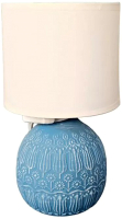 Прикроватная лампа Лючия 651 Тюльпаны (небесно-синий/белый) - 