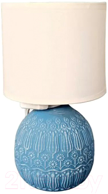 Прикроватная лампа Лючия 651 Тюльпаны (небесно-синий/белый)