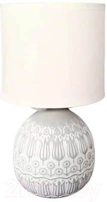 Прикроватная лампа Лючия 651 Тюльпаны (светло-серый/белый)