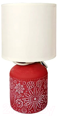 Прикроватная лампа Лючия 652 Инди (красное вино/белый)