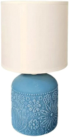 Прикроватная лампа Лючия 652 Инди (небесно-синий/белый) - 