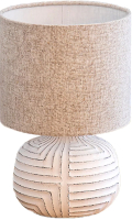 Прикроватная лампа Лючия 653 Лабиринт (белый/серо-коричневый) - 