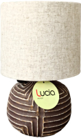 Прикроватная лампа Лючия 653 Лабиринт (темный шоколад/серо-коричневый) - 