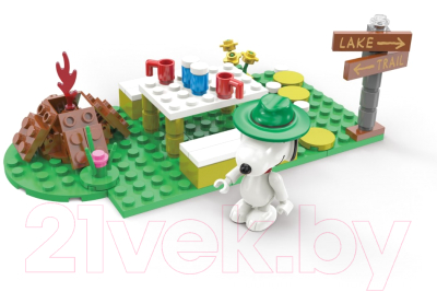 Конструктор Miniso Snoopy Collection Стол для пикника / 6501 (78эл)