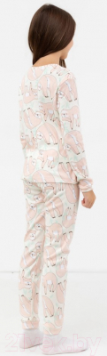 Пижама детская Mark Formelle 567722 (р.104-56, большие розовые ленивцы)