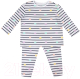 Пижама детская Mark Formelle 567726 (р.110-56, полоска и сердечки на белом) - 